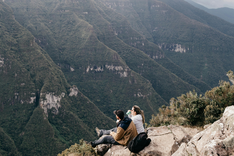 A hiking train in south america