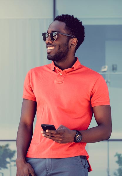 A guy in casual dress 